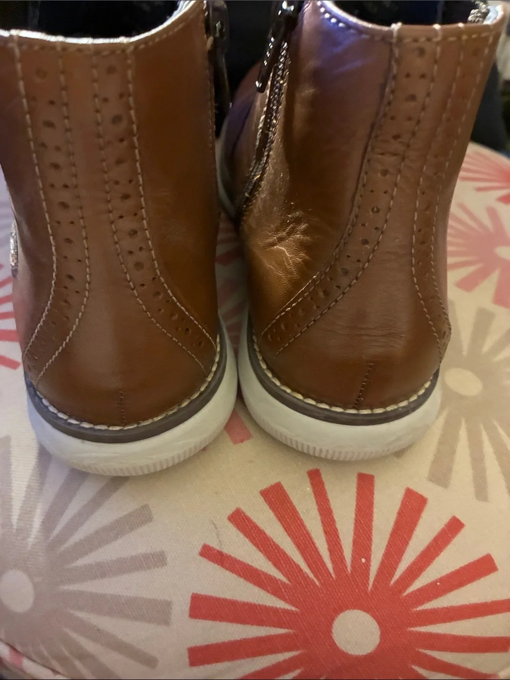 Youth Boy’s Tan Leather Chelsea-Style Ankle Boots Johnson & Murphy Holden Chel